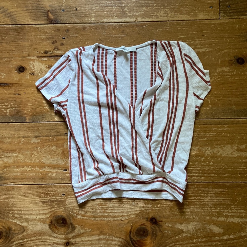 Love tree - white and orange shirt (M)